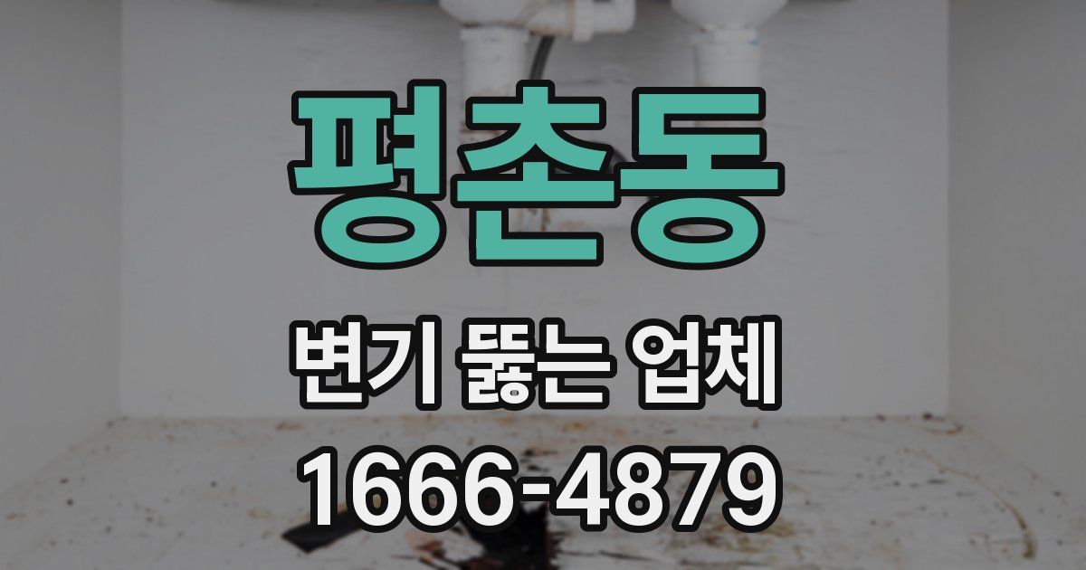 평촌동 변기 뚫는 업체