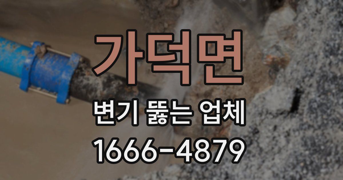 가덕면 변기 뚫는 업체