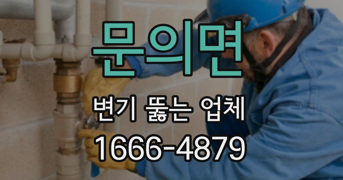 문의면 변기 뚫는 업체
