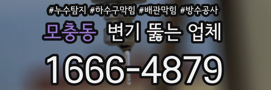 모충동 변기 뚫는 업체