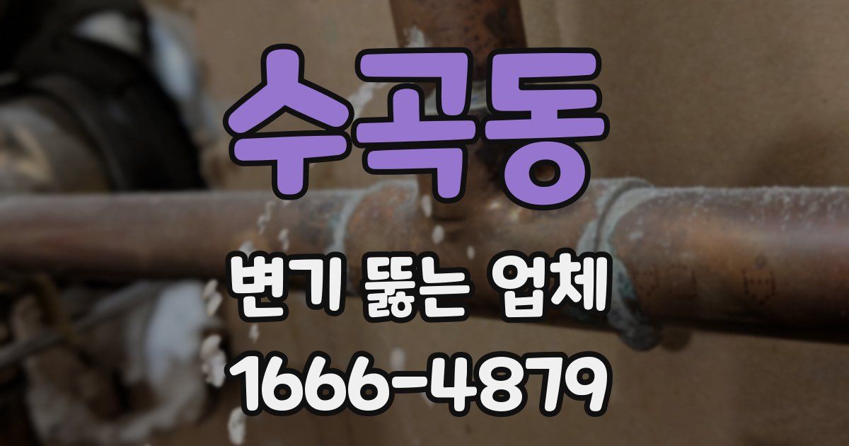 수곡동 변기 뚫는 업체