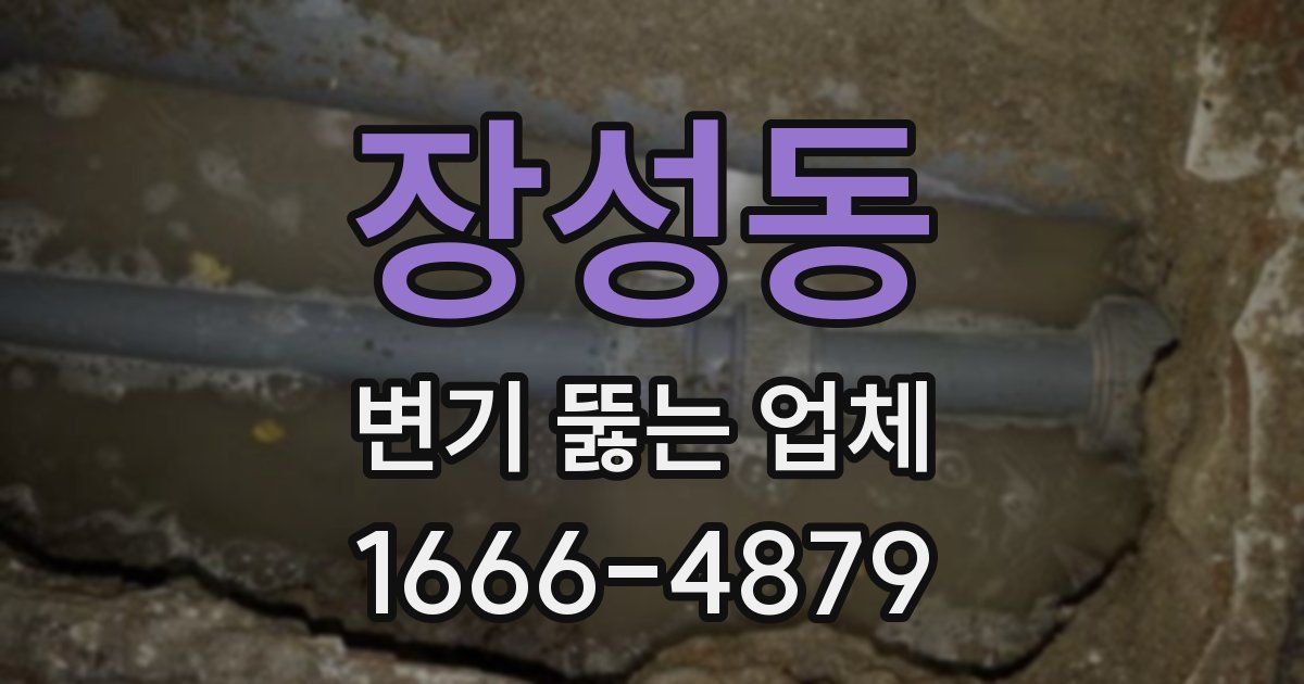 장성동 변기 뚫는 업체