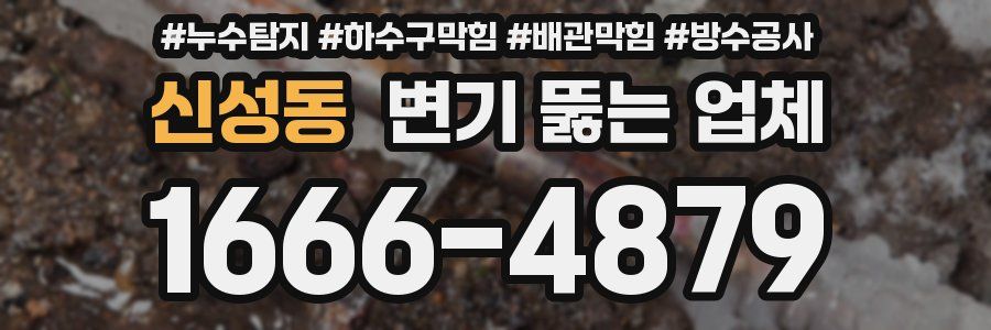 신성동 변기 뚫는 업체
