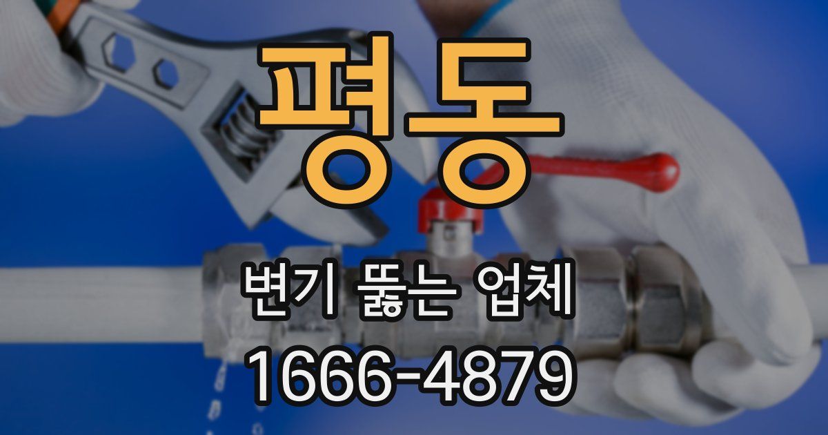 평동 변기 뚫는 업체