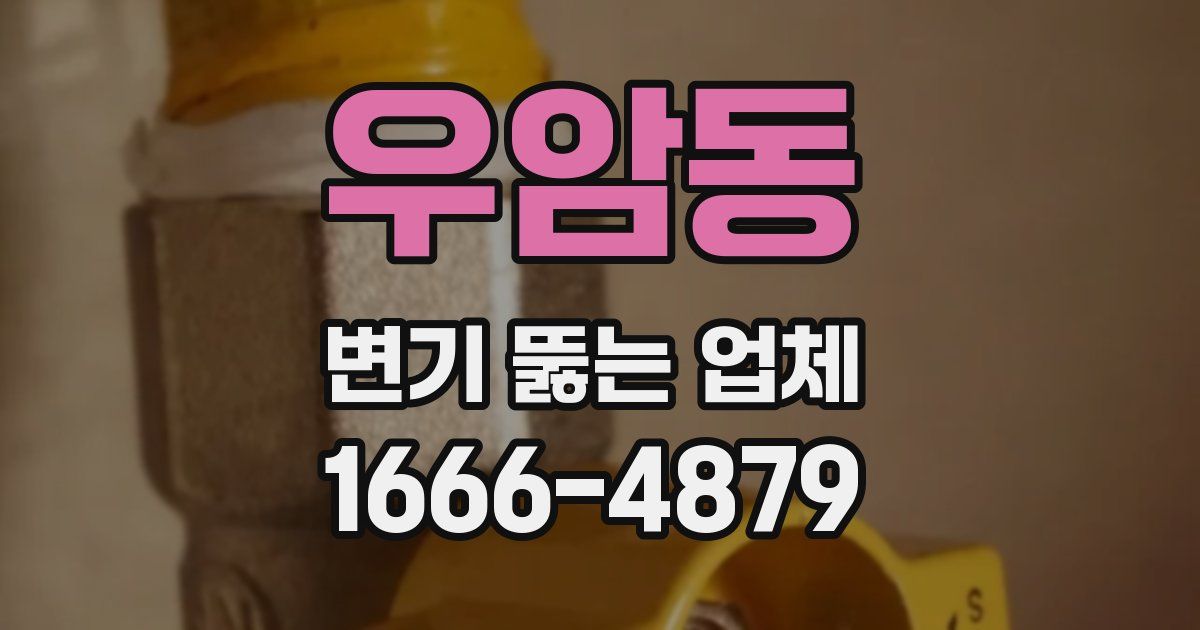 우암동 변기 뚫는 업체