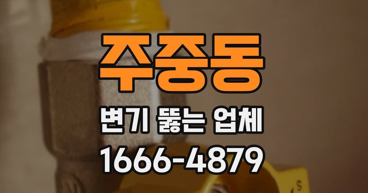 주중동 변기 뚫는 업체