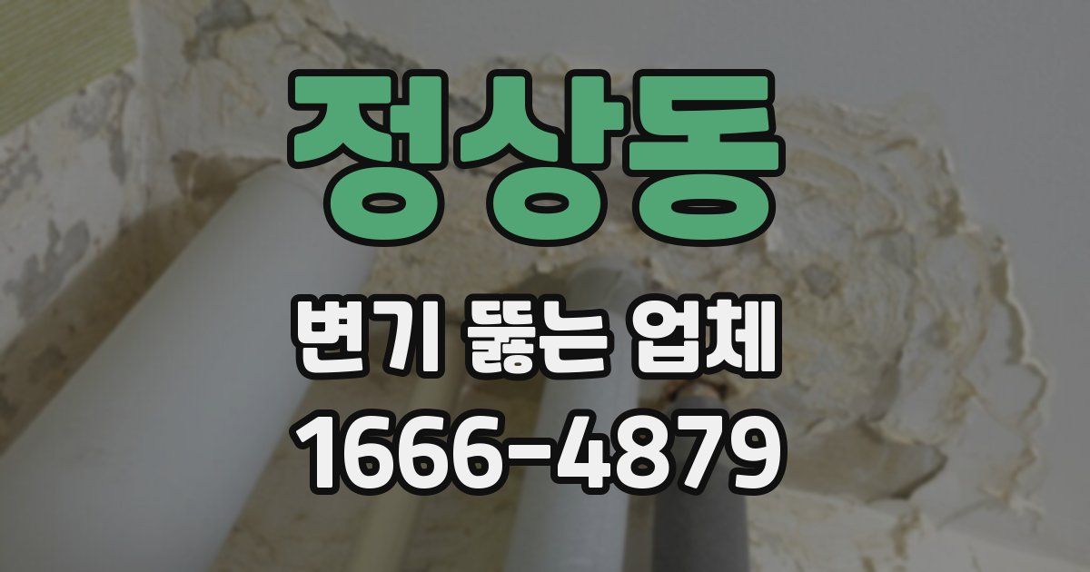 정상동 변기 뚫는 업체