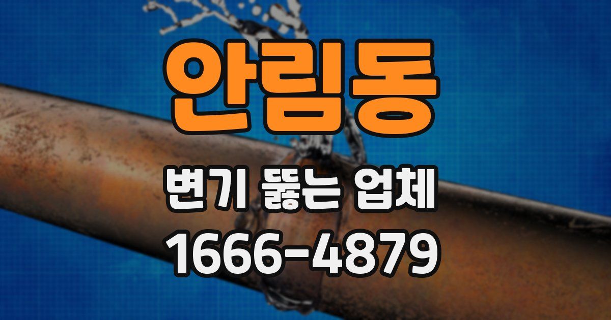 안림동 변기 뚫는 업체