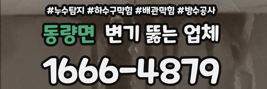 동량면 변기 뚫는 업체
