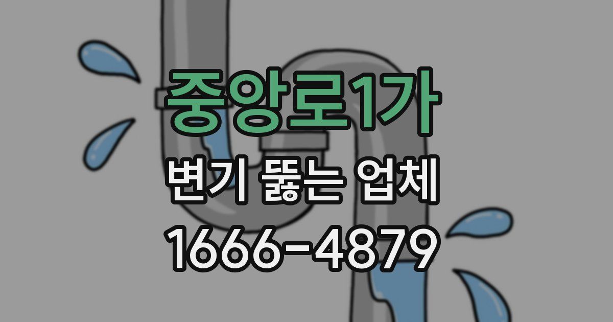 중앙로1가 변기 뚫는 업체