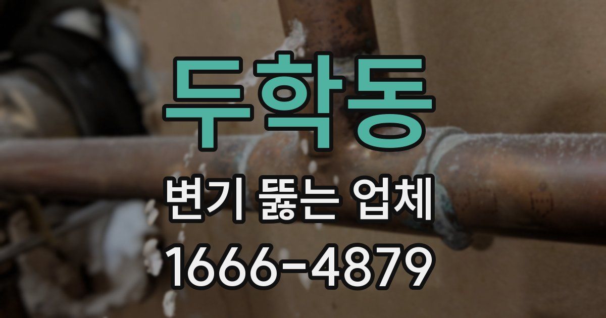 두학동 변기 뚫는 업체