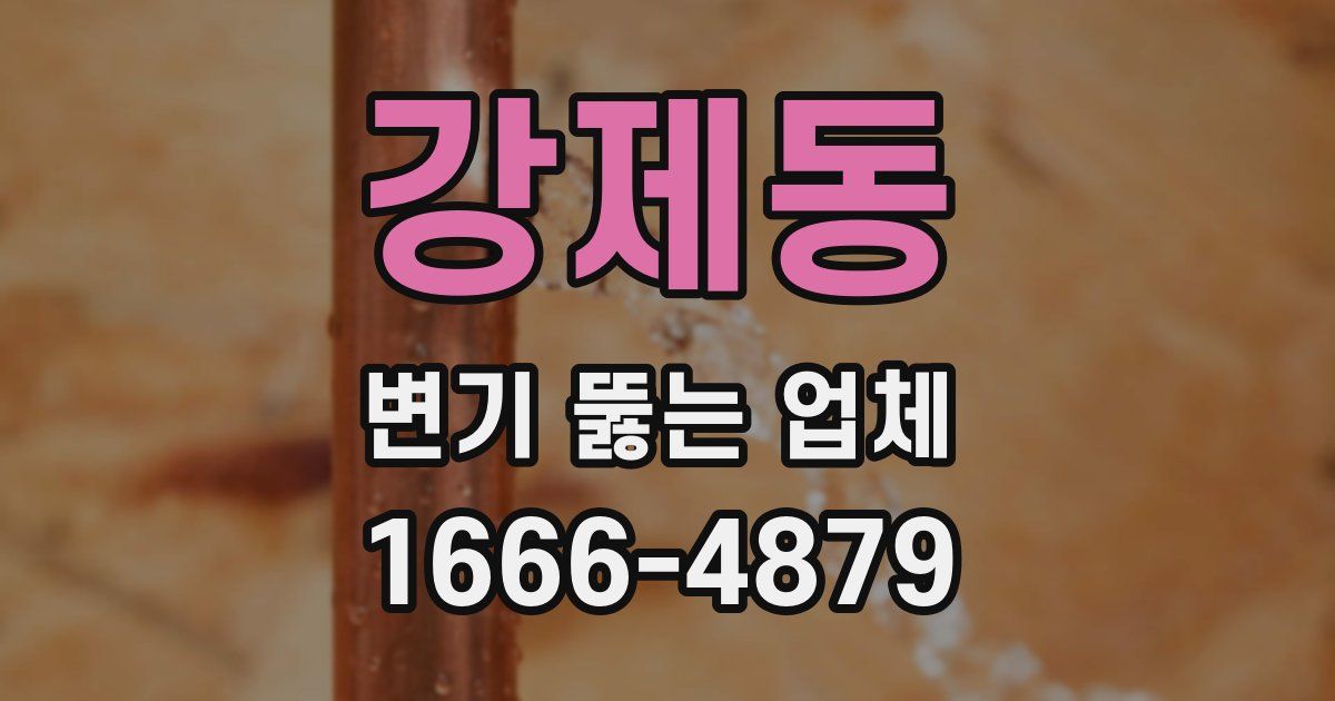 강제동 변기 뚫는 업체