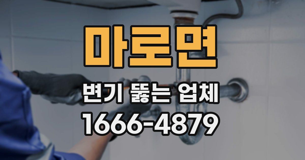 마로면 변기 뚫는 업체