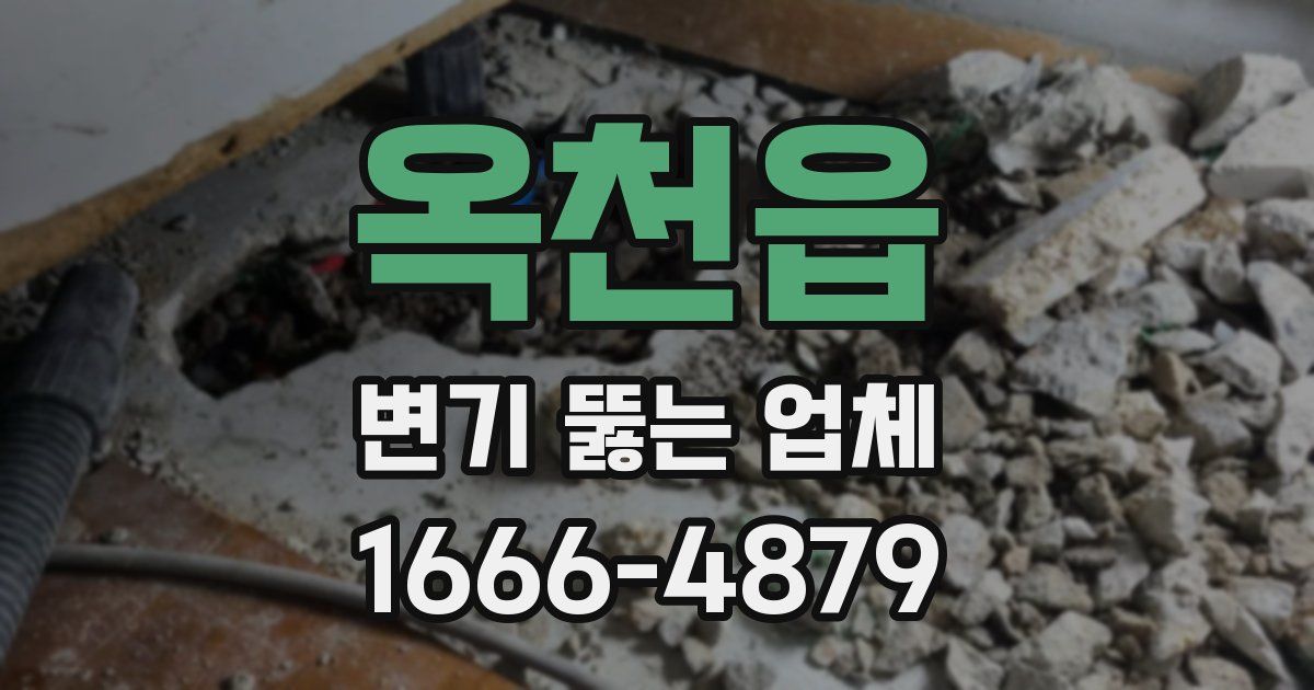 옥천읍 변기 뚫는 업체