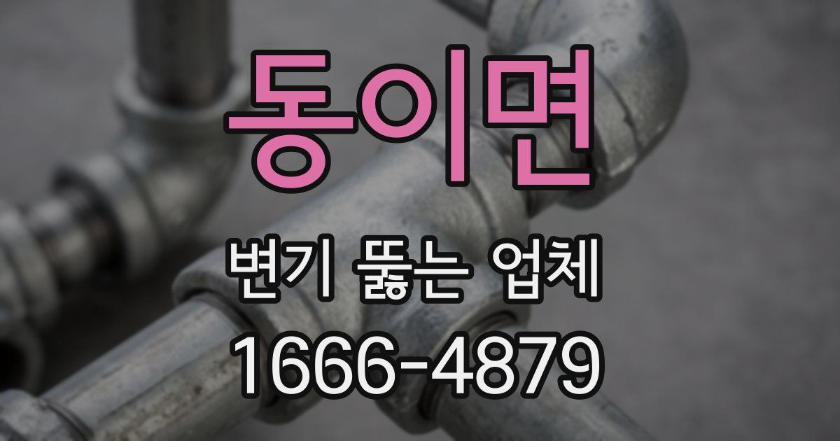 동이면 변기 뚫는 업체