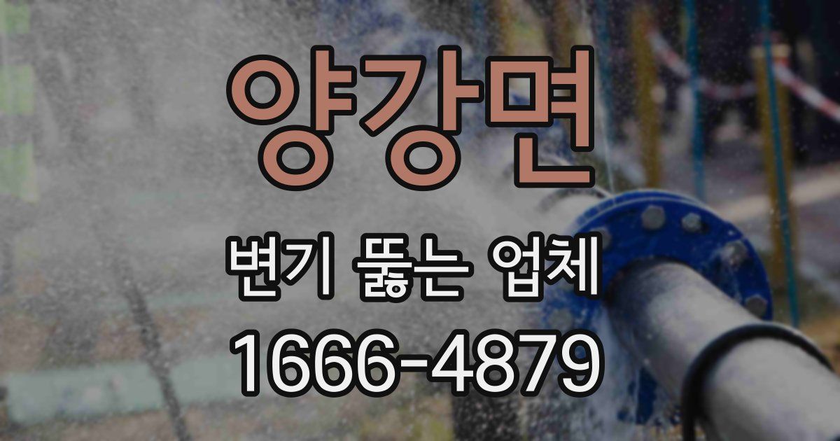 양강면 변기 뚫는 업체