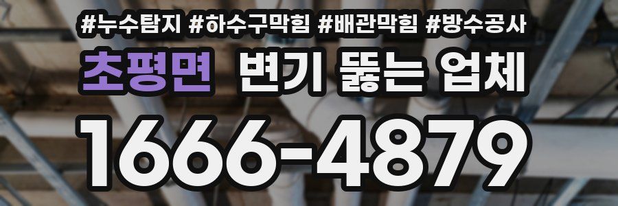 초평면 변기 뚫는 업체
