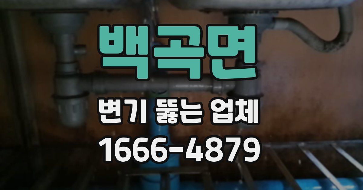 백곡면 변기 뚫는 업체
