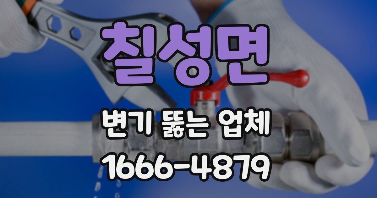 칠성면 변기 뚫는 업체