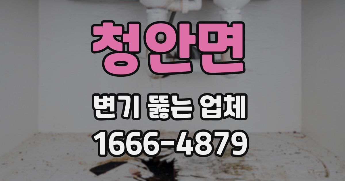 청안면 변기 뚫는 업체
