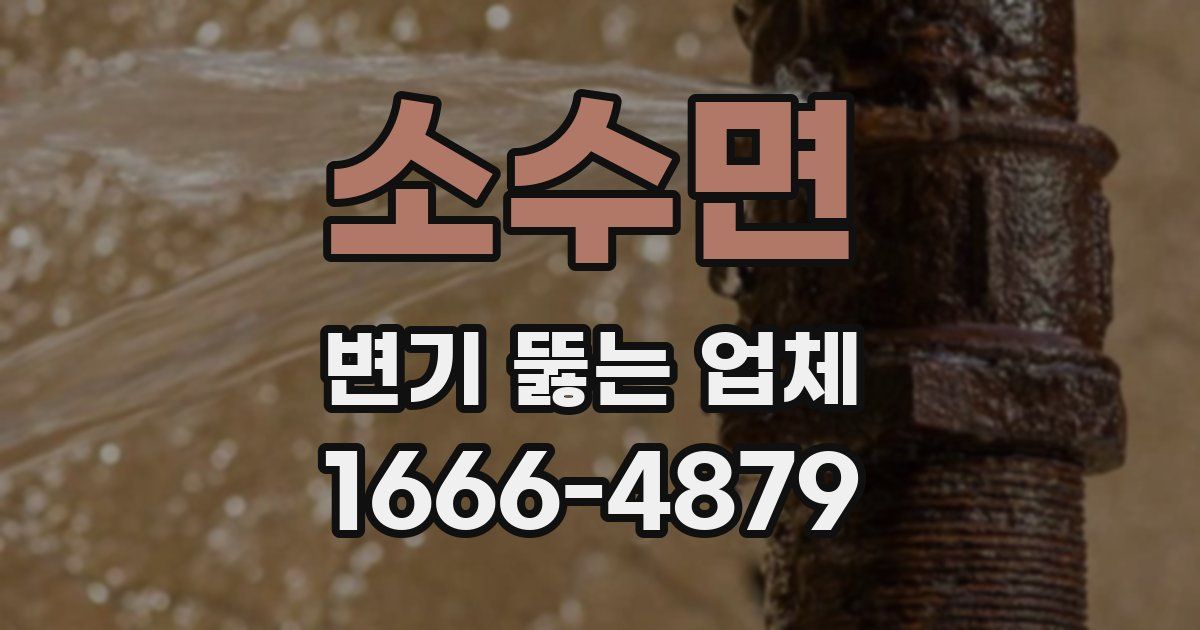 소수면 변기 뚫는 업체