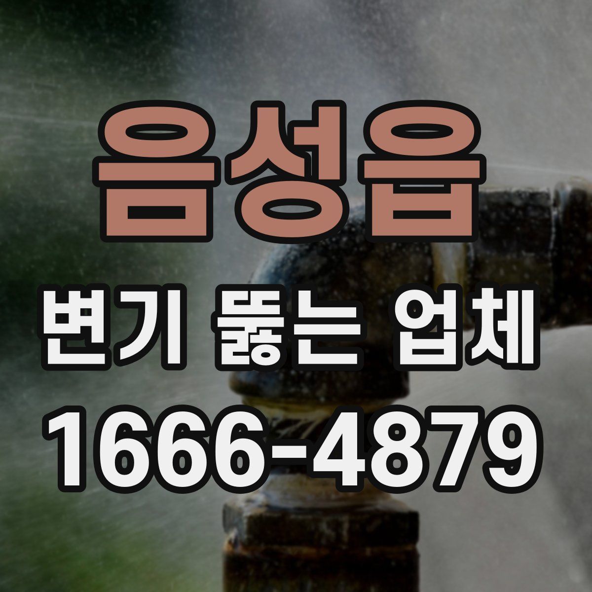 음성읍 변기 뚫는 업체