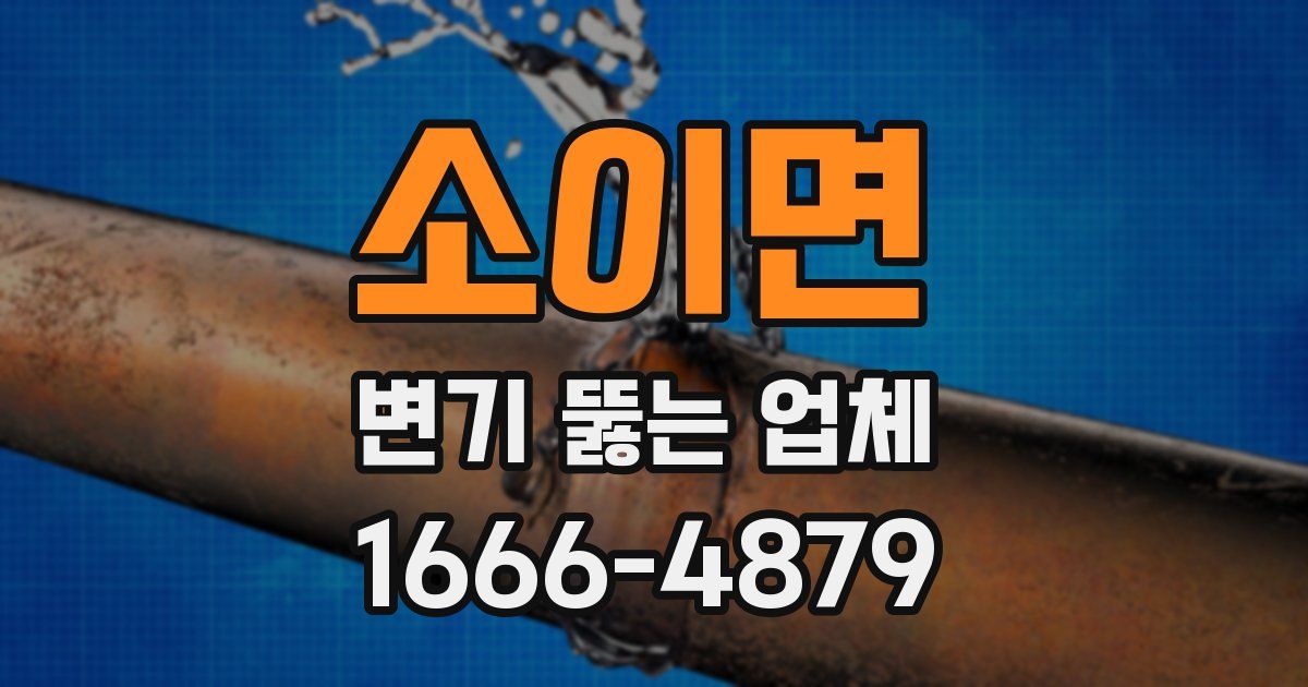 소이면 변기 뚫는 업체