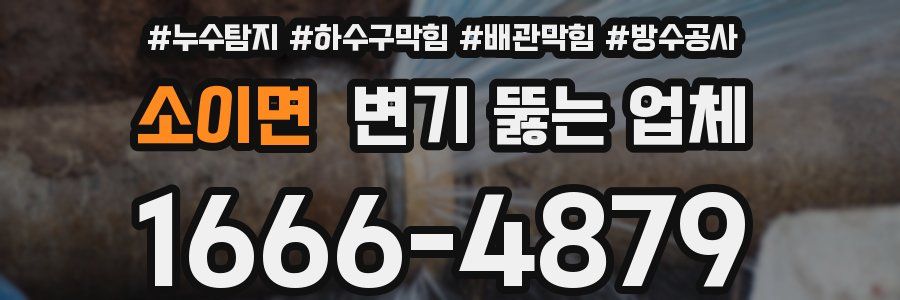소이면 변기 뚫는 업체