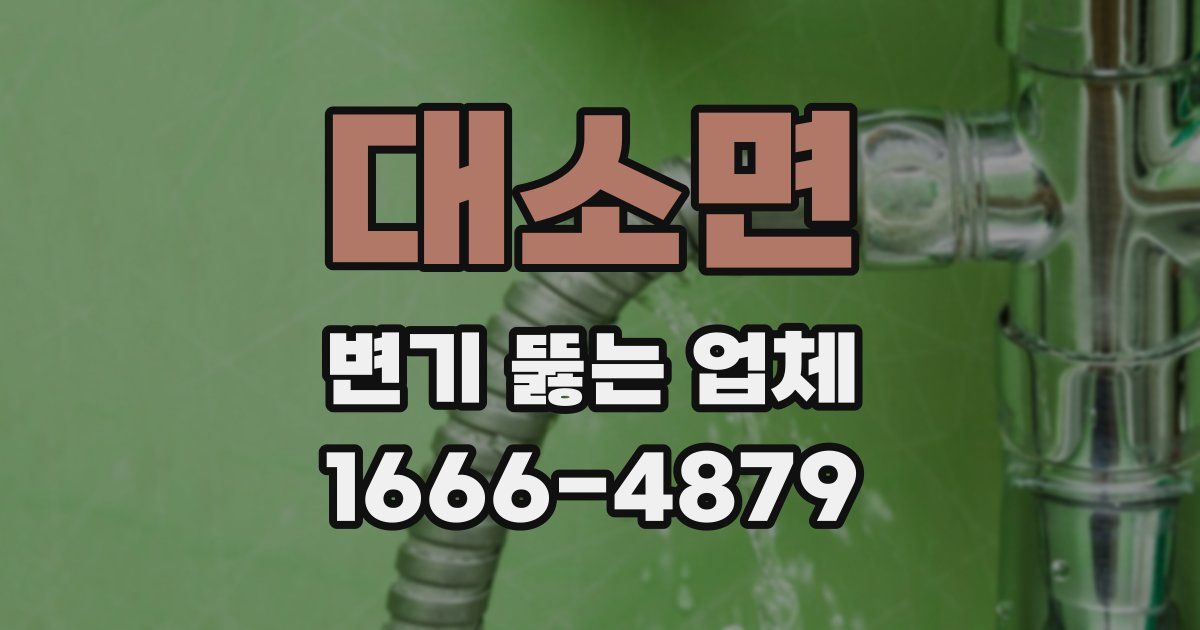 대소면 변기 뚫는 업체