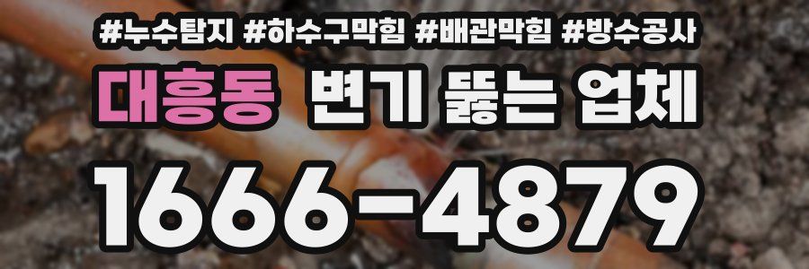 대흥동 변기 뚫는 업체