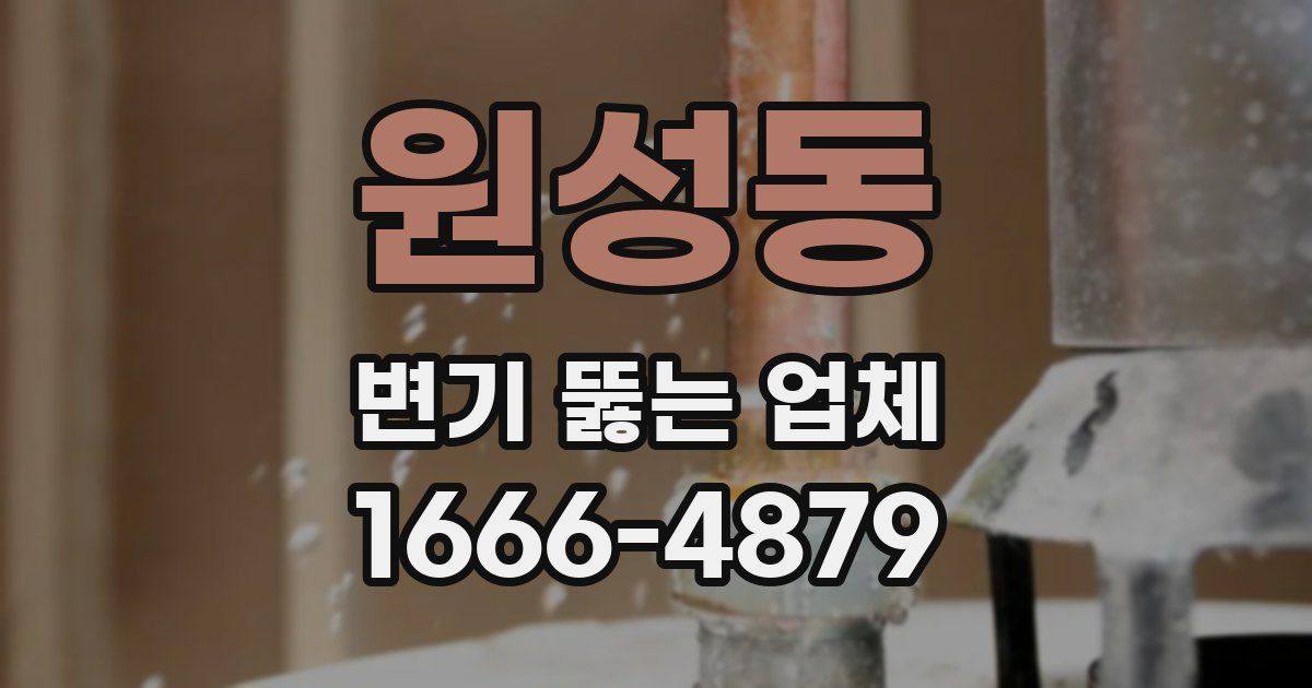 원성동 변기 뚫는 업체