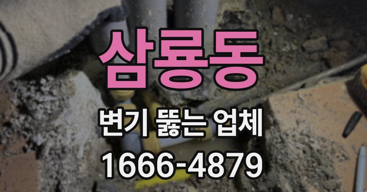 삼룡동 변기 뚫는 업체