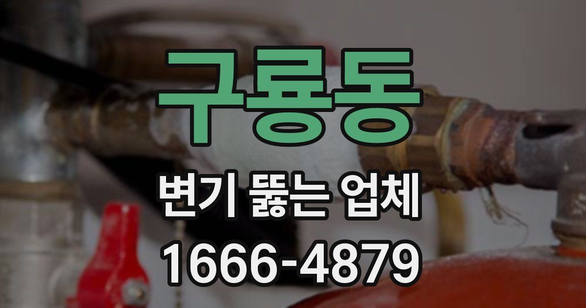 구룡동 변기 뚫는 업체