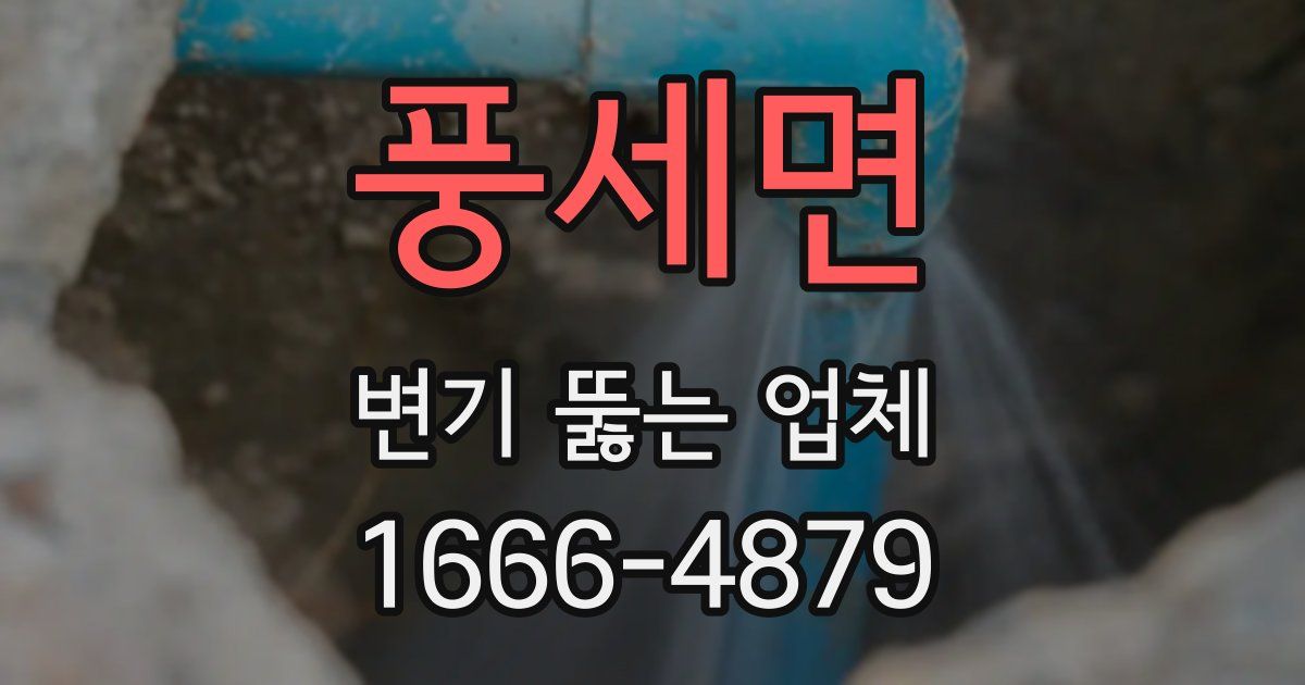 풍세면 변기 뚫는 업체