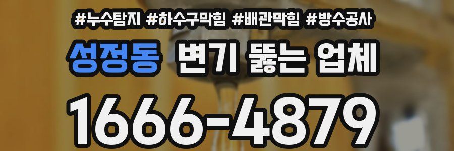 성정동 변기 뚫는 업체