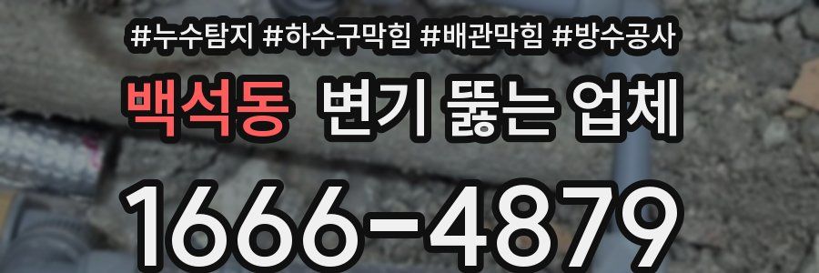 백석동 변기 뚫는 업체