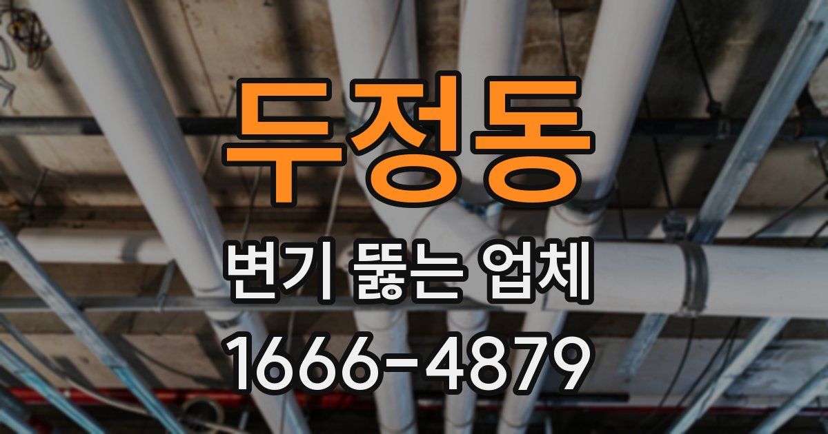 두정동 변기 뚫는 업체