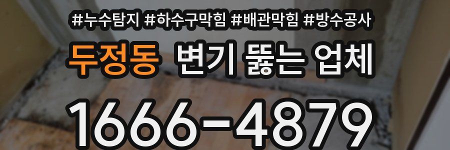두정동 변기 뚫는 업체