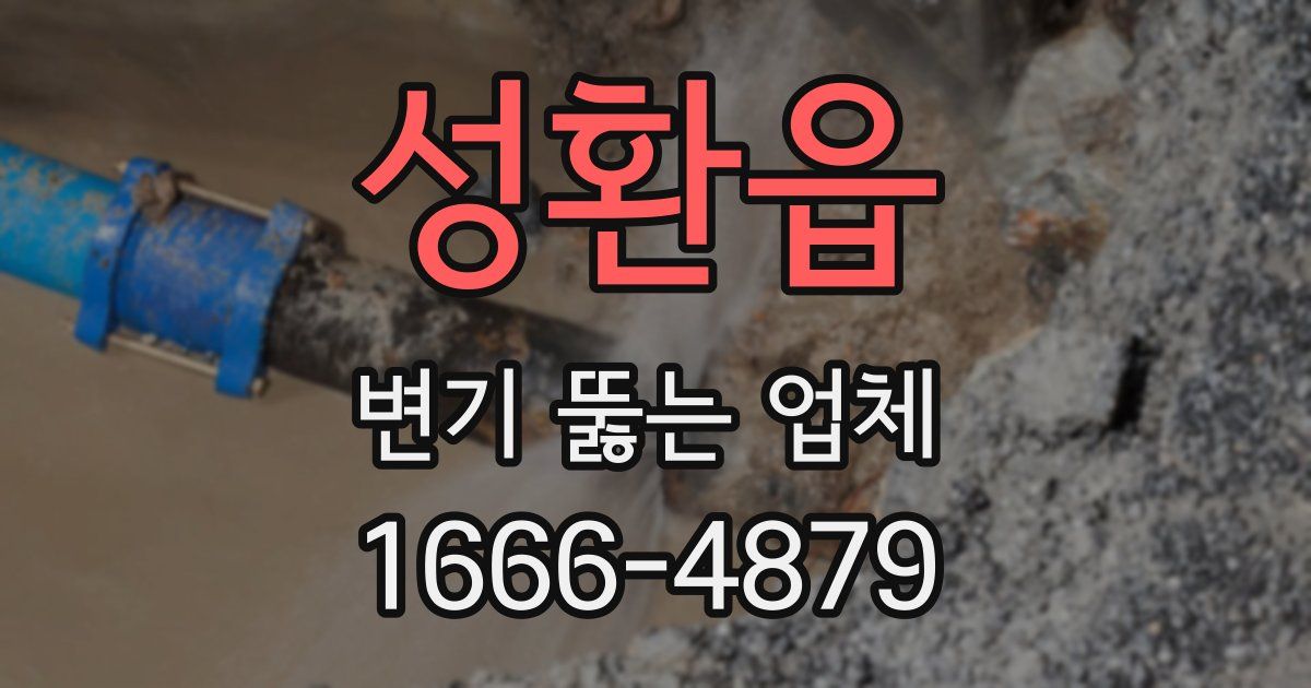 성환읍 변기 뚫는 업체