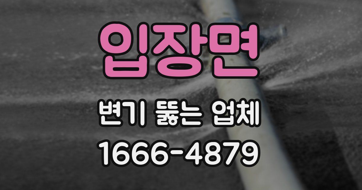 입장면 변기 뚫는 업체