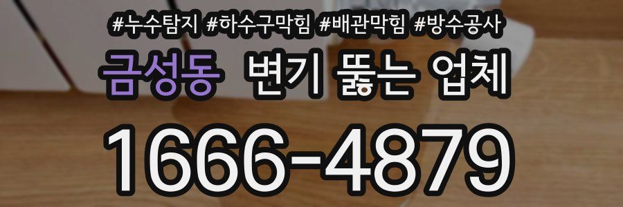 금성동 변기 뚫는 업체