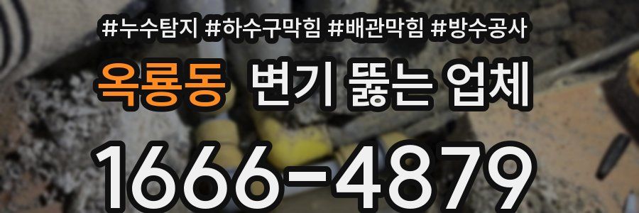 옥룡동 변기 뚫는 업체
