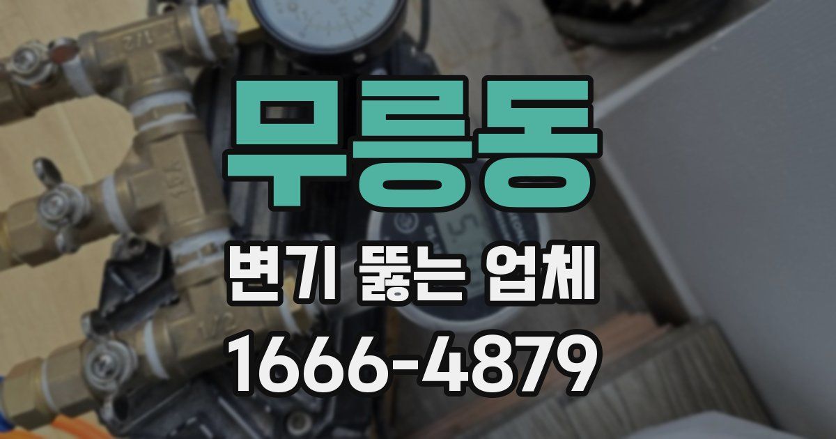 무릉동 변기 뚫는 업체
