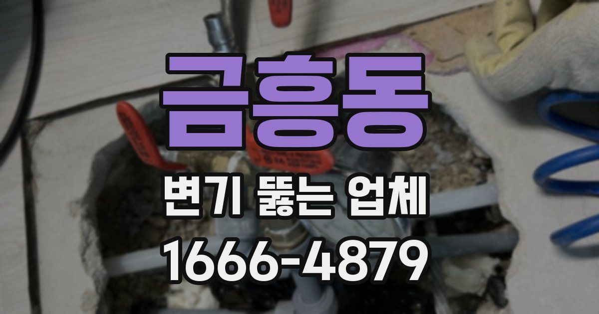 금흥동 변기 뚫는 업체