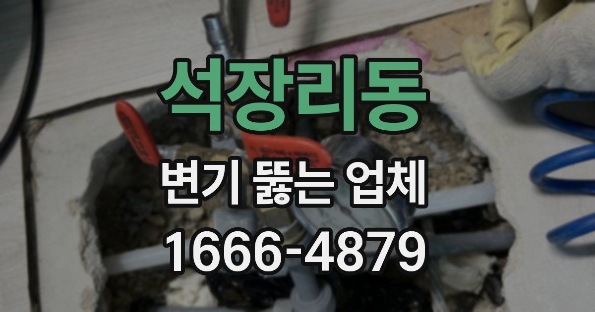 석장리동 변기 뚫는 업체