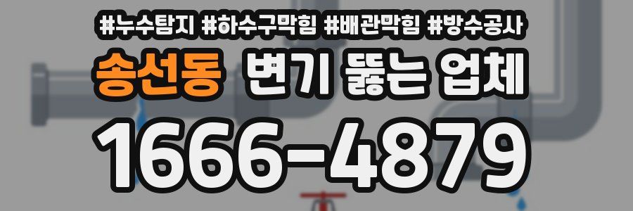 송선동 변기 뚫는 업체