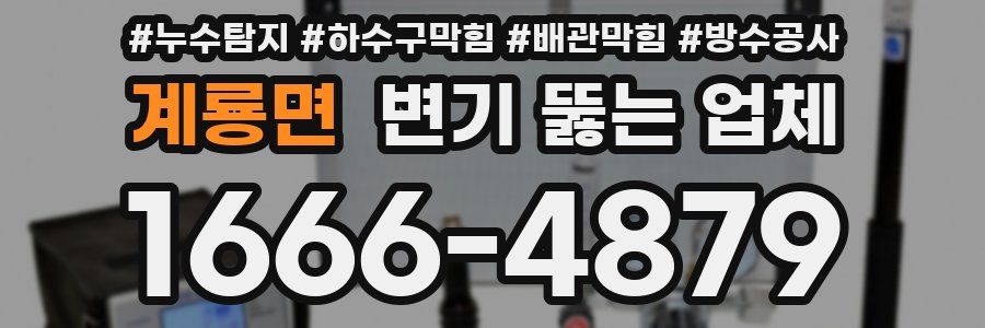 계룡면 변기 뚫는 업체