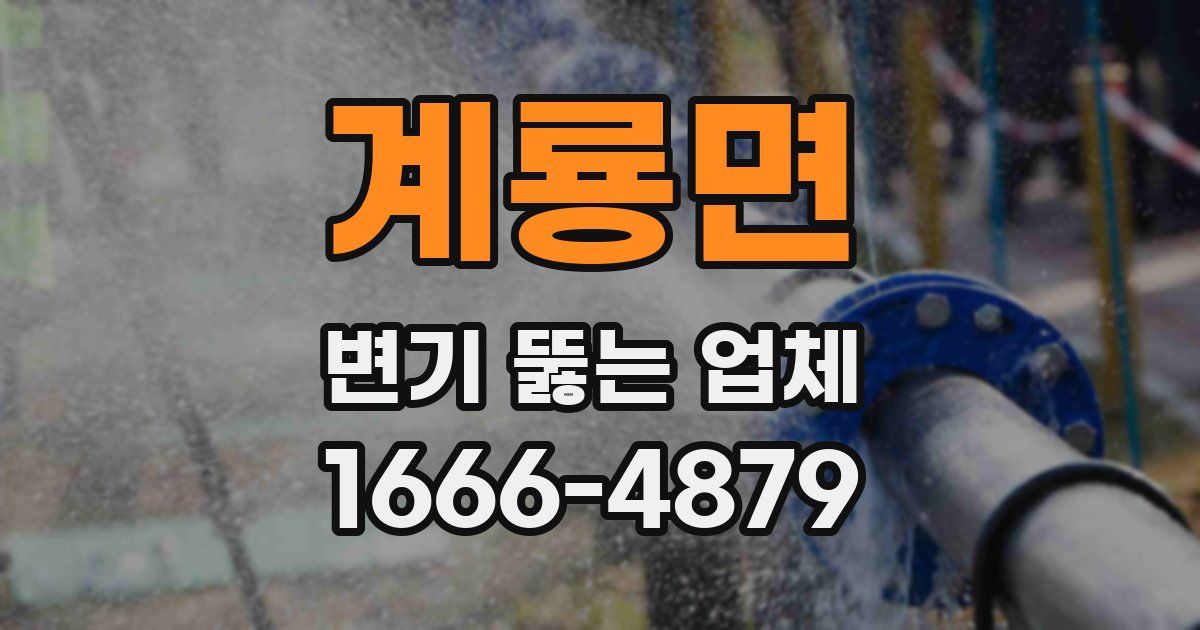 계룡면 변기 뚫는 업체