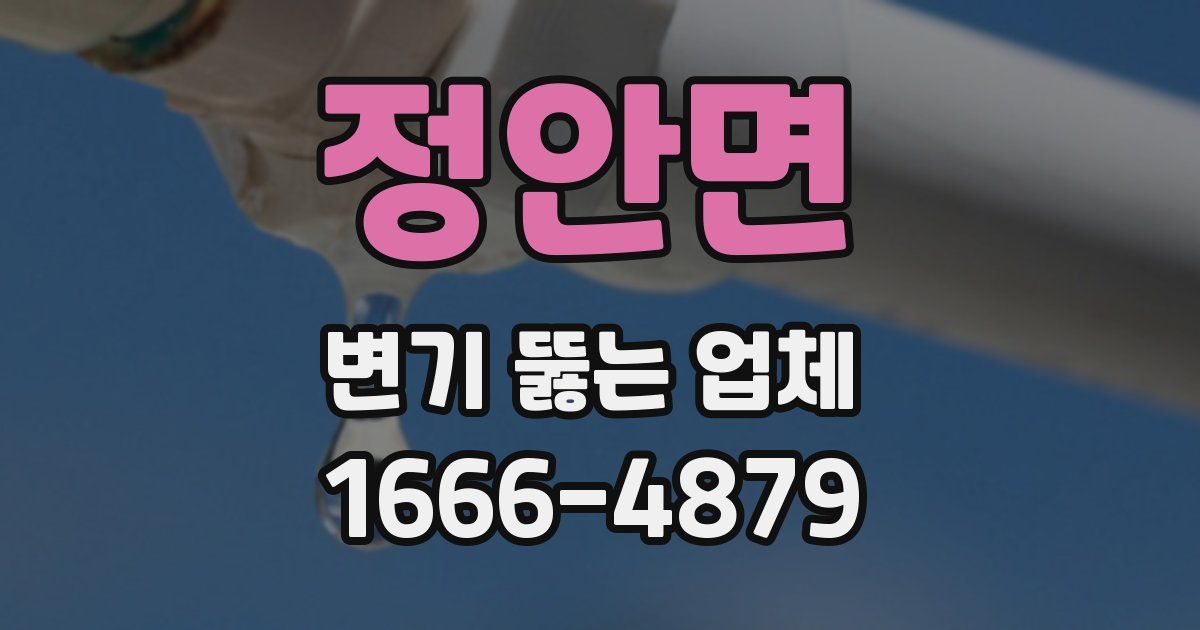 정안면 변기 뚫는 업체