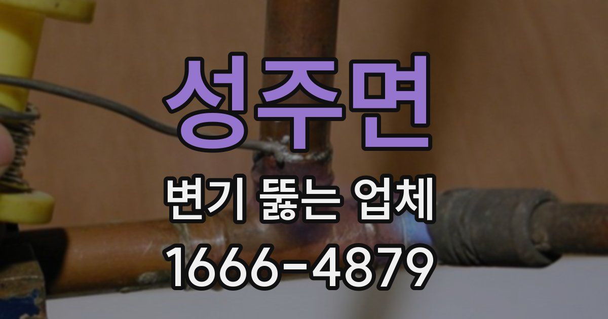 성주면 변기 뚫는 업체